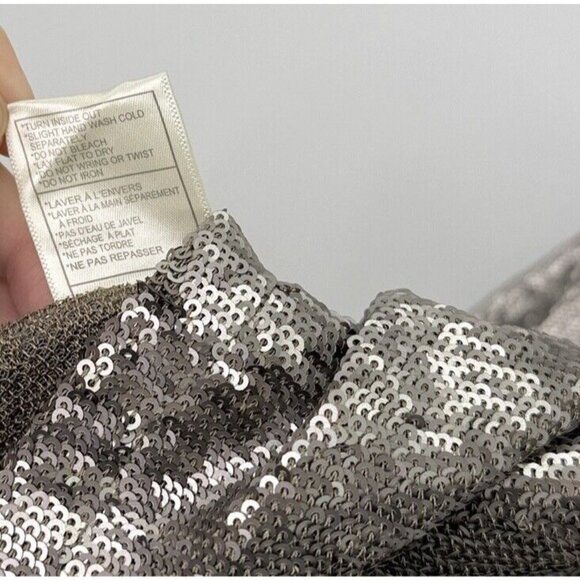 Cupcakes and Cashmere Women’s Sleeveless All Over Sequin Scoop Neck Top Sz XS - Picture 6 of 8